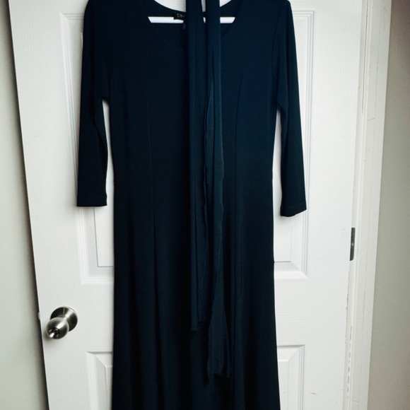 DN Design Black Fit & Flare Maxi Dress, size 4. - Picture 2 of 8